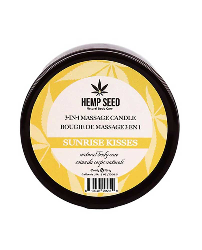 Hemp Seed 3-in-1 Massage Candle - Sunrise Kisses 6 Oz