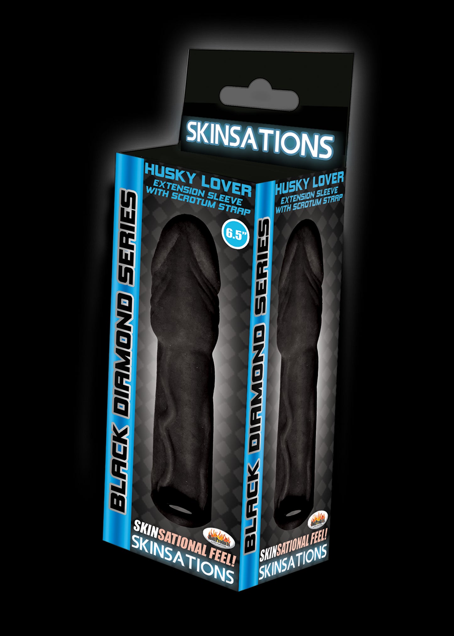 Skinsations Black Diamond Series Husky Lover 6.5 Inch - Black