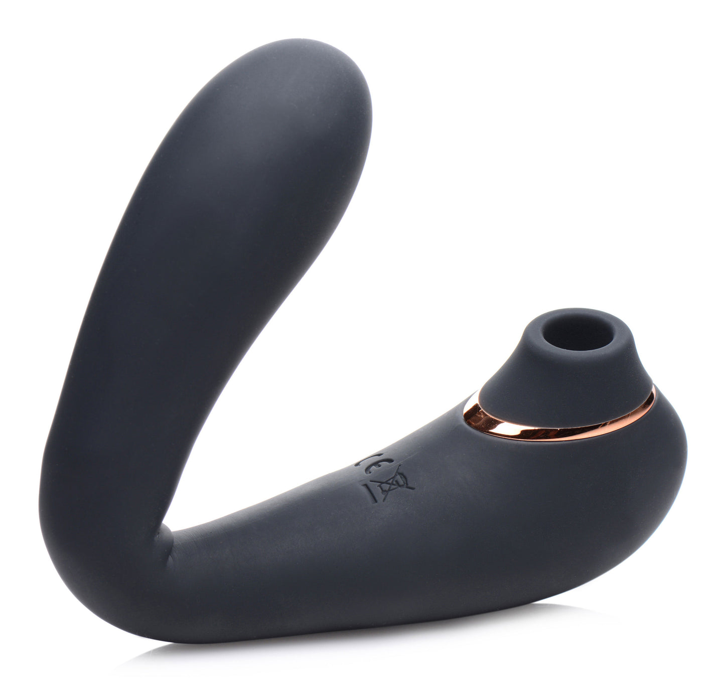 Shegasm Pose 7x Bendable Suction Silicone Vibrator - Black