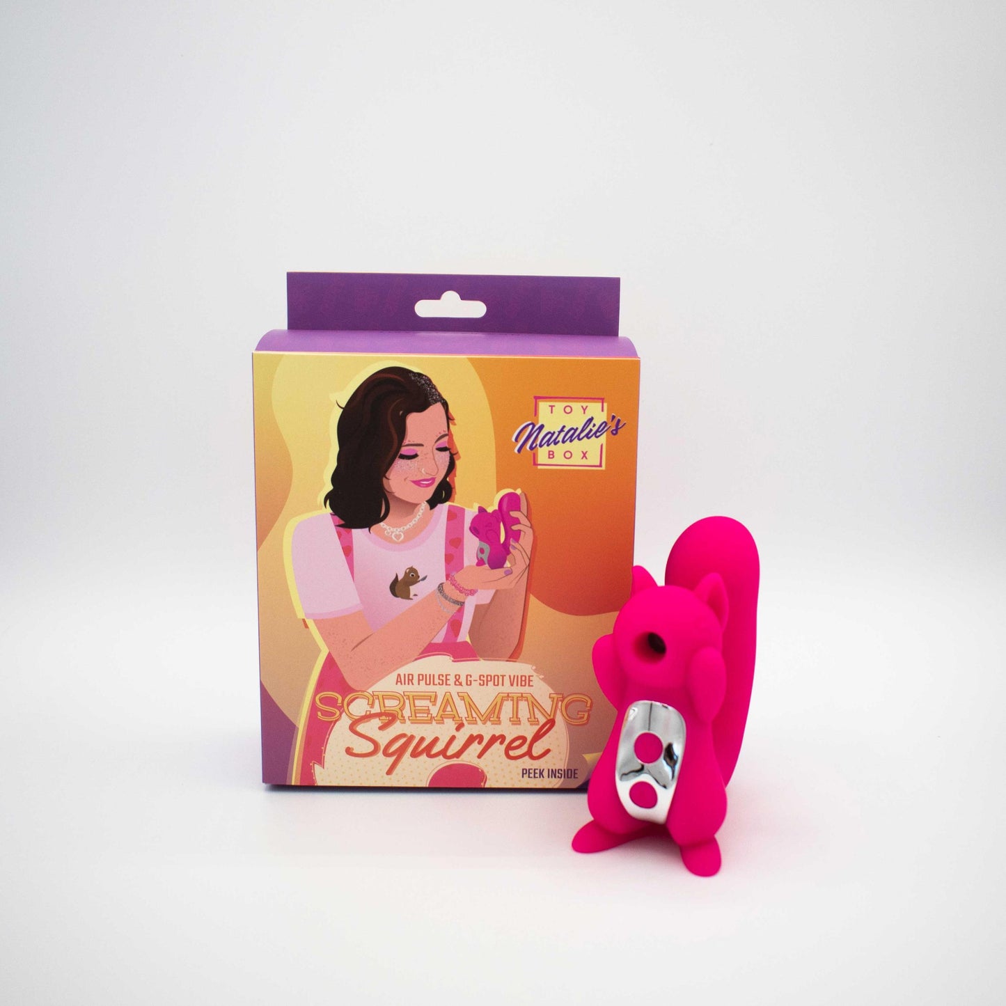 Screaming Squirrel Air Pulse and G-Spot Vibrator - Pink