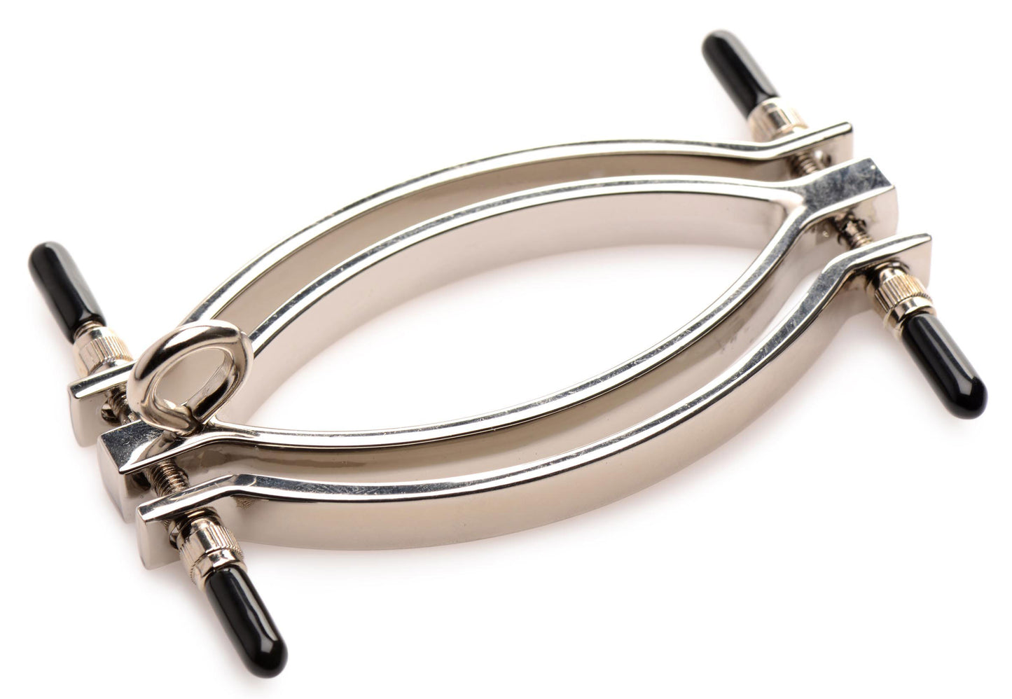 Pussy Tugger Adjustable Pussy Clamp With Leash -  Silver