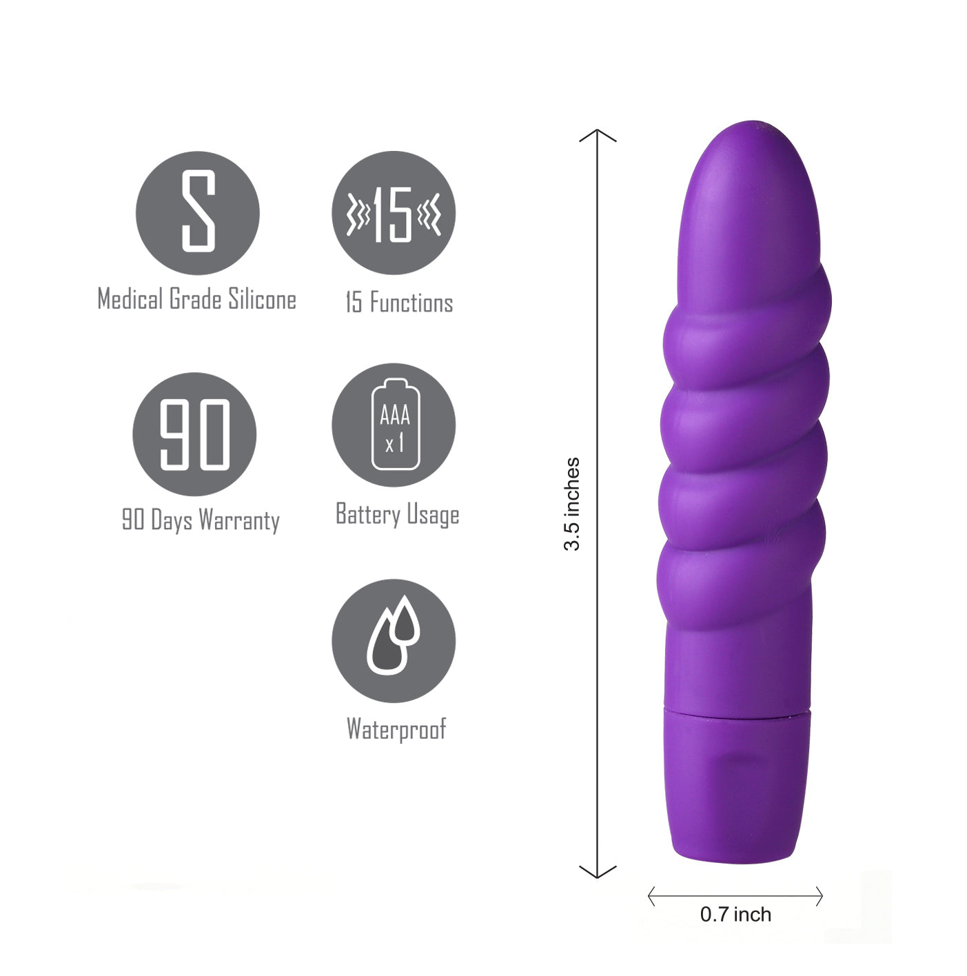 Sugr Twissty Mini Bullet - Purple