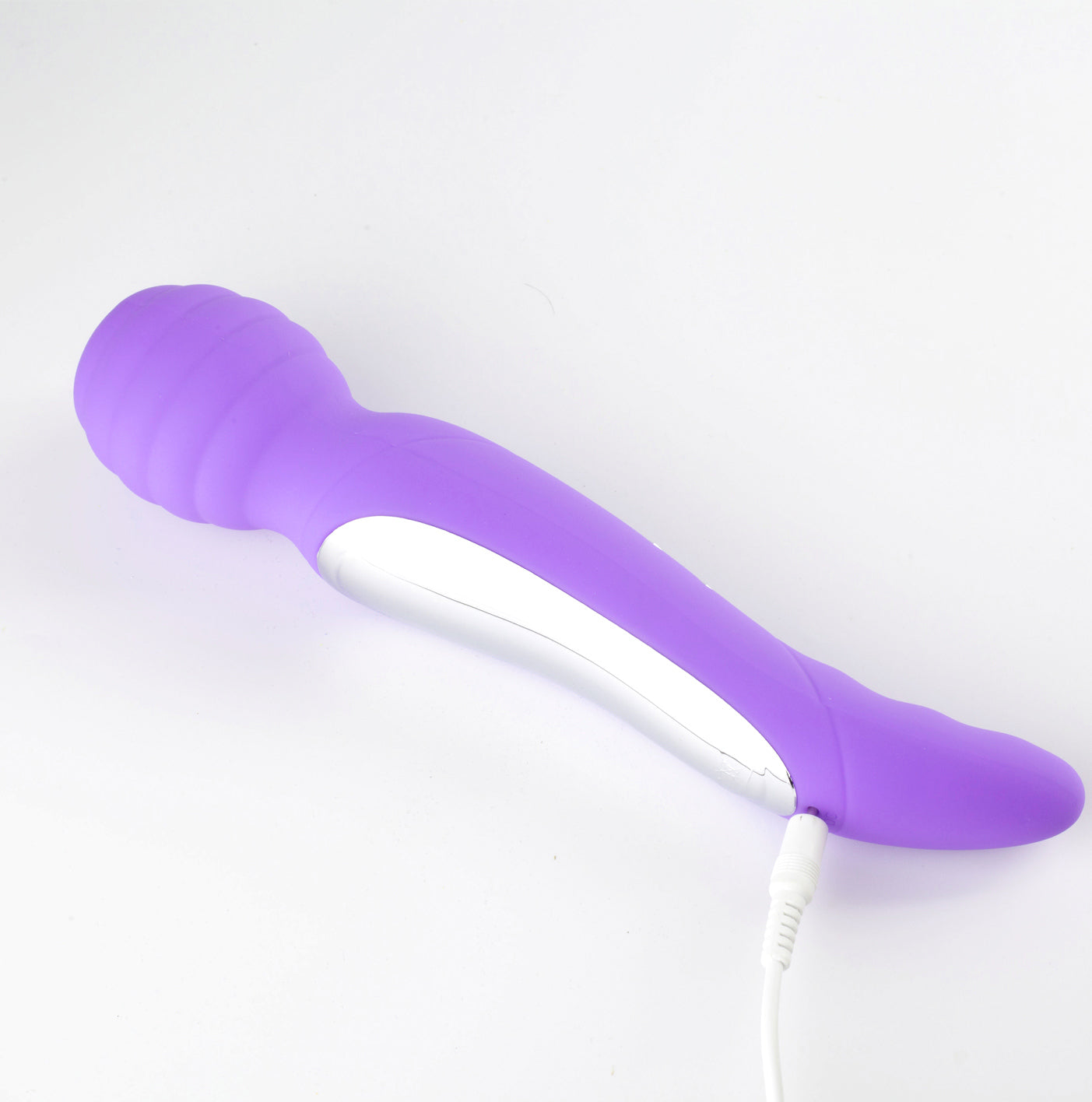 Zoe Twisty Dual Vibrating Pleasure Wand - Purple