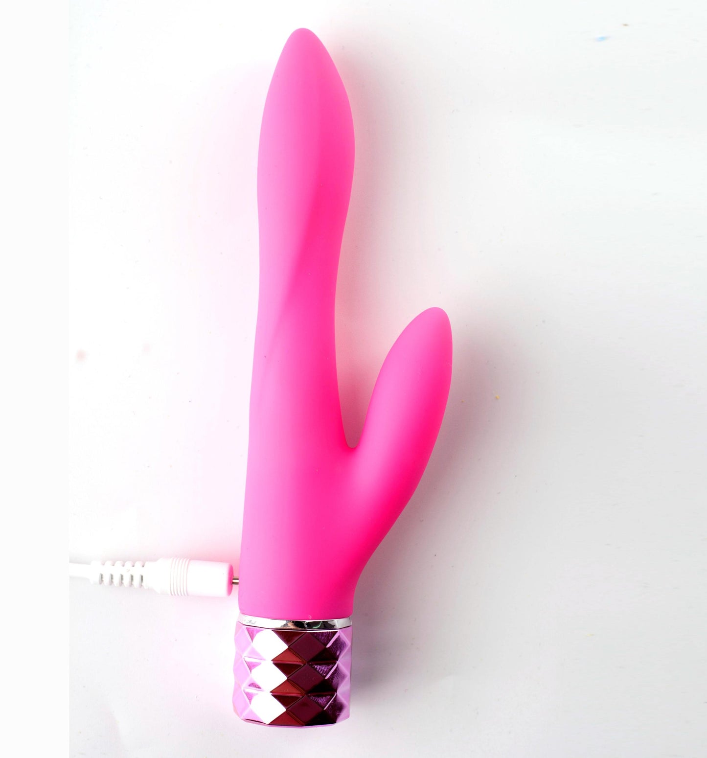 Victoria Crystal Gem Dual Vibrator - Pink