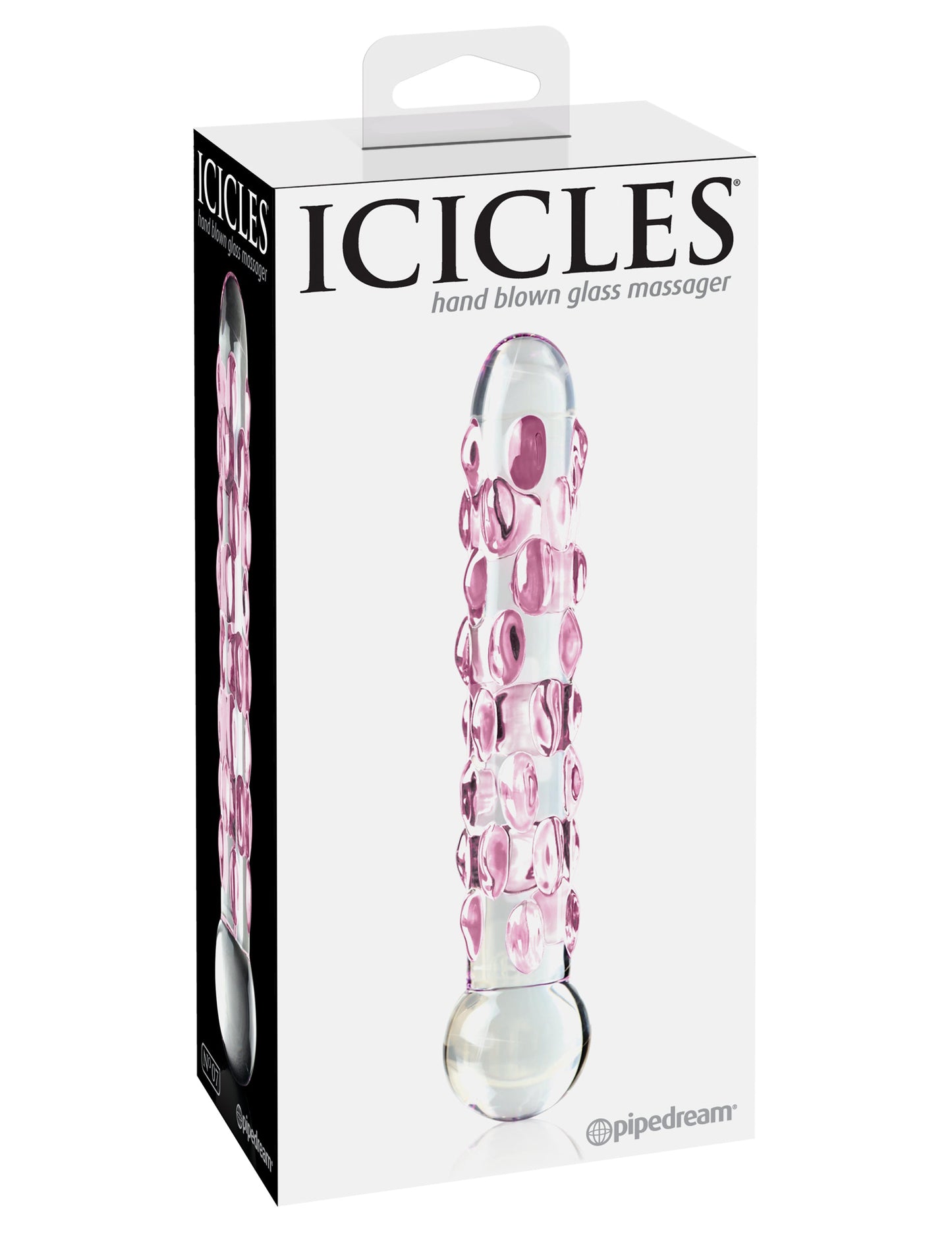 Icicles No. 7 - Clear / Pink