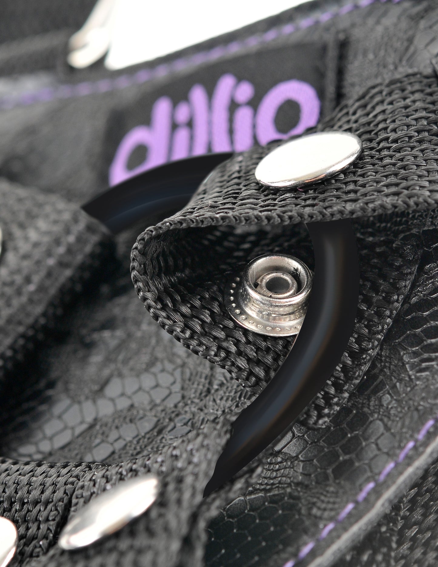 Dillio Purple - 6 Inch Strap-on Suspender Harness Set