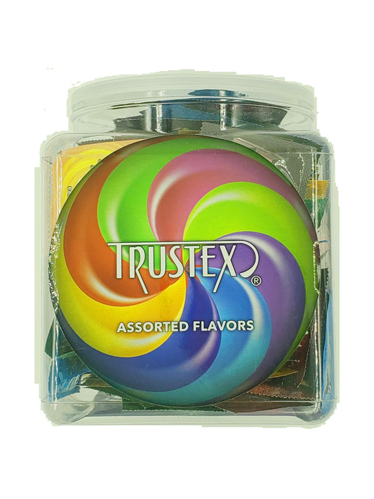 Trustex Flavored Lubricated Condoms 144 Pieces Box - Assorted Flavors
