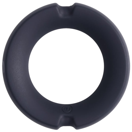 Merci - the Paradox - Silicone Covered Metal Cock  Ring - 45mm - Black