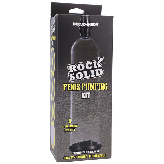 Rock Solid - Penis Pumping Kit - Black/clear