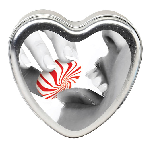 Edible Heart Candle - Mint - 4 Oz.