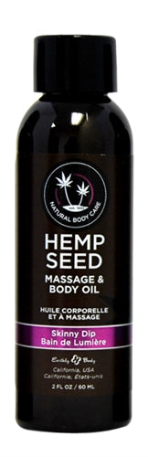 Hemp Seed Massage and Body Oil - Skinny Dip - 2 Fl. Oz/ 60ml