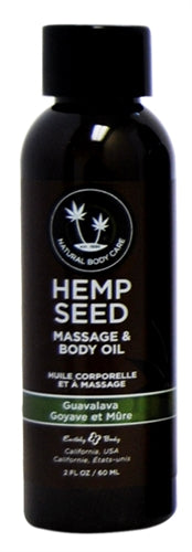 Hemp Seed Massage and Body Oil - Guavalava 2 Fl. Oz/ 60ml