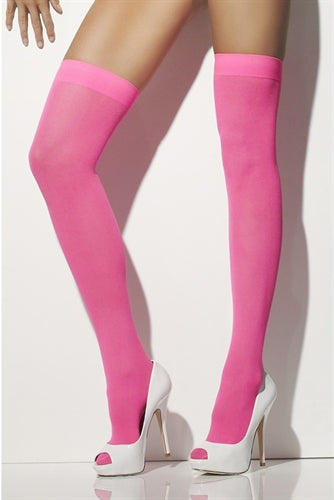 Opaque Hold Ups - Neon Pink