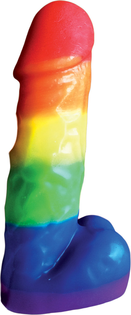 Rainbow Pecker Party Candle 7"
