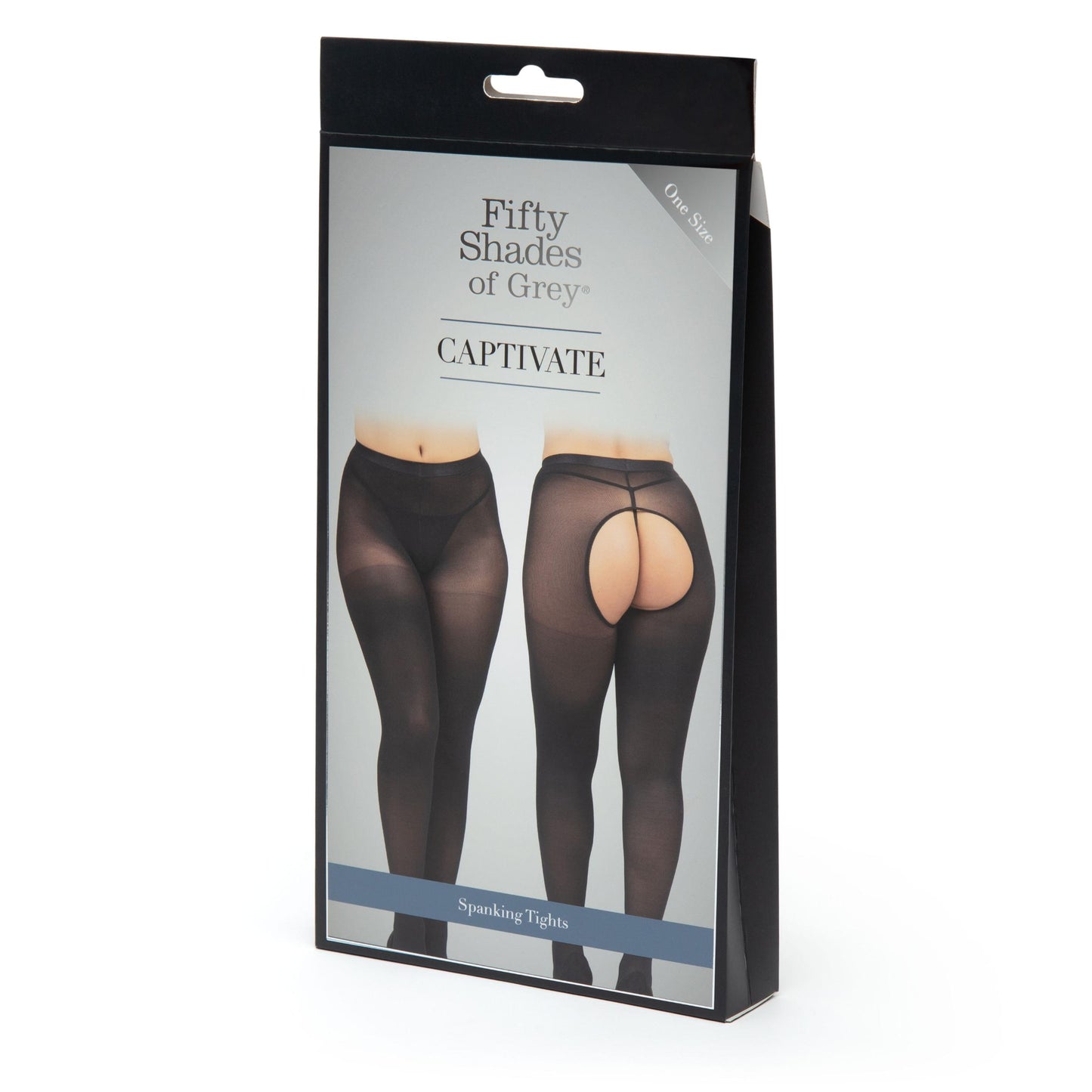 Fifty Shades of Grey Captivate Spanking Pantyhose - One Size - Black