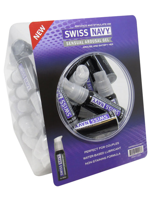 Swiss Navy Sensual Arousal Gel 1oz 50pc Fishbowl