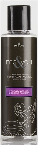 Me and You Massage Oil - Pomegranate Fig Coconut Plumeria - 4.2 Oz.